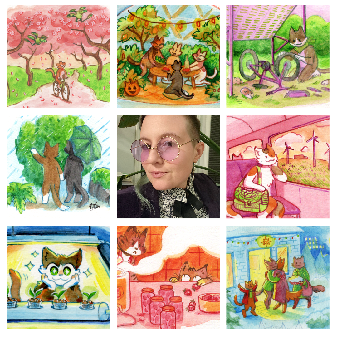 Jam in 2024 with their paintings